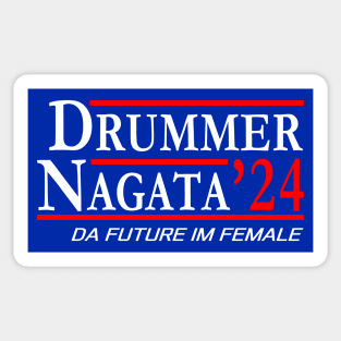 Candidate Tracker 2024 Drummer Nagata the Future is Female Sticker